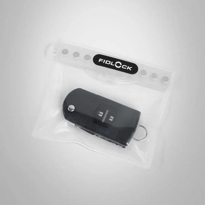 Car key in a Fidlock Mini Dry Bag Transparent for secure storage on the go