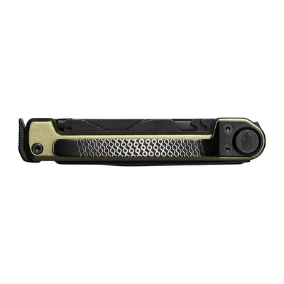 Folding pocket knife Gerber Armbar Scout with olive green handle and black blade