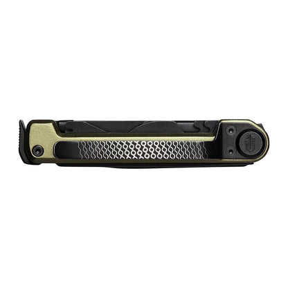 Folding pocket knife Gerber Armbar Scout with olive green handle and black blade