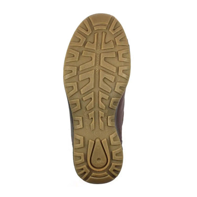 Shoe sole of Grisport Livingston Active Shoe with rugged tan tread pattern