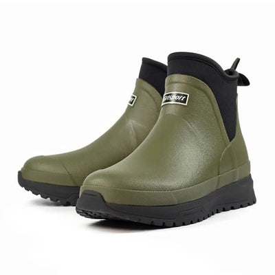 Olive green Grisport Mudmate Ankle Wellington waterproof boots for outdoor use