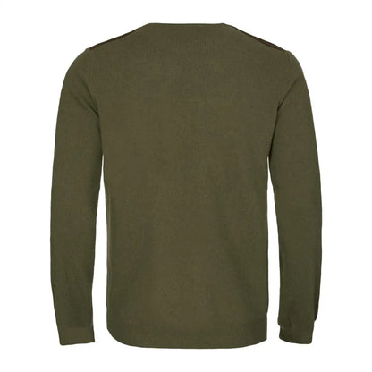 Olive green long-sleeved Härkila Arran Pullover perfect for country clothing and hunting