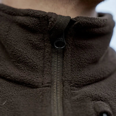 Brown fleece waistcoat with zipper from Härkila Aspire Fleece Waistcoat collection
