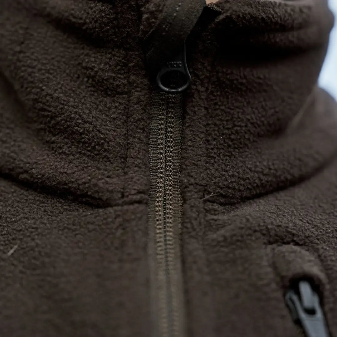 Brown fleece waistcoat with zipper for Härkila Aspire Womens Fleece Waistcoat collection