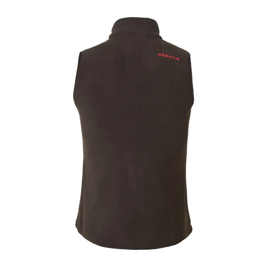 Dark brown fleece waistcoat from Härkila Aspire Womens Fleece Waistcoat collection