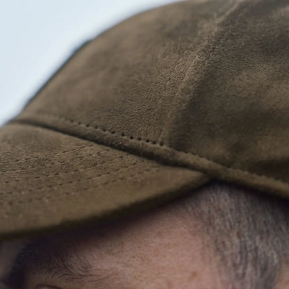 Brown suede cap from Härkila Berkshire Cap for country clothing and hunting trips