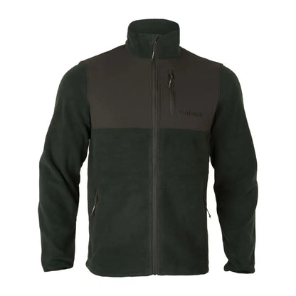 Dark green Härkila Fjell Fleece Jacket showcasing a cozy fleece jacket feel
