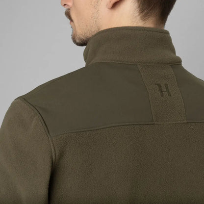 Olive green Härkila Fjell Fleece Jacket, a cozy fleece jacket for outdoor adventures