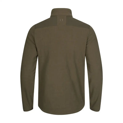 Olive green Härkila Fjell Fleece Jacket long-sleeved pullover for outdoor adventures