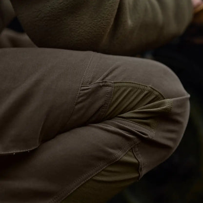 Olive-green tactical hill trousers for hunting and country clothing by Härkila Hill Trousers