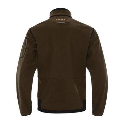 Olive green Härkila Kamko Reversible Fleece Jacket for hunting and country clothing