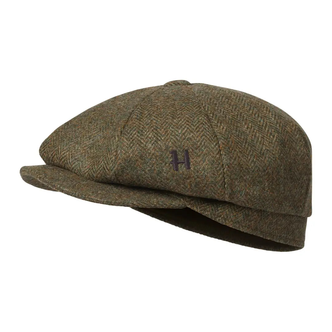 Olive green herringbone baker boy cap from Härkila Kenmore Cl. Boy Cap style