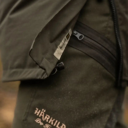 Olive green Härkila Orton Tech packable smock for country clothing adventures
