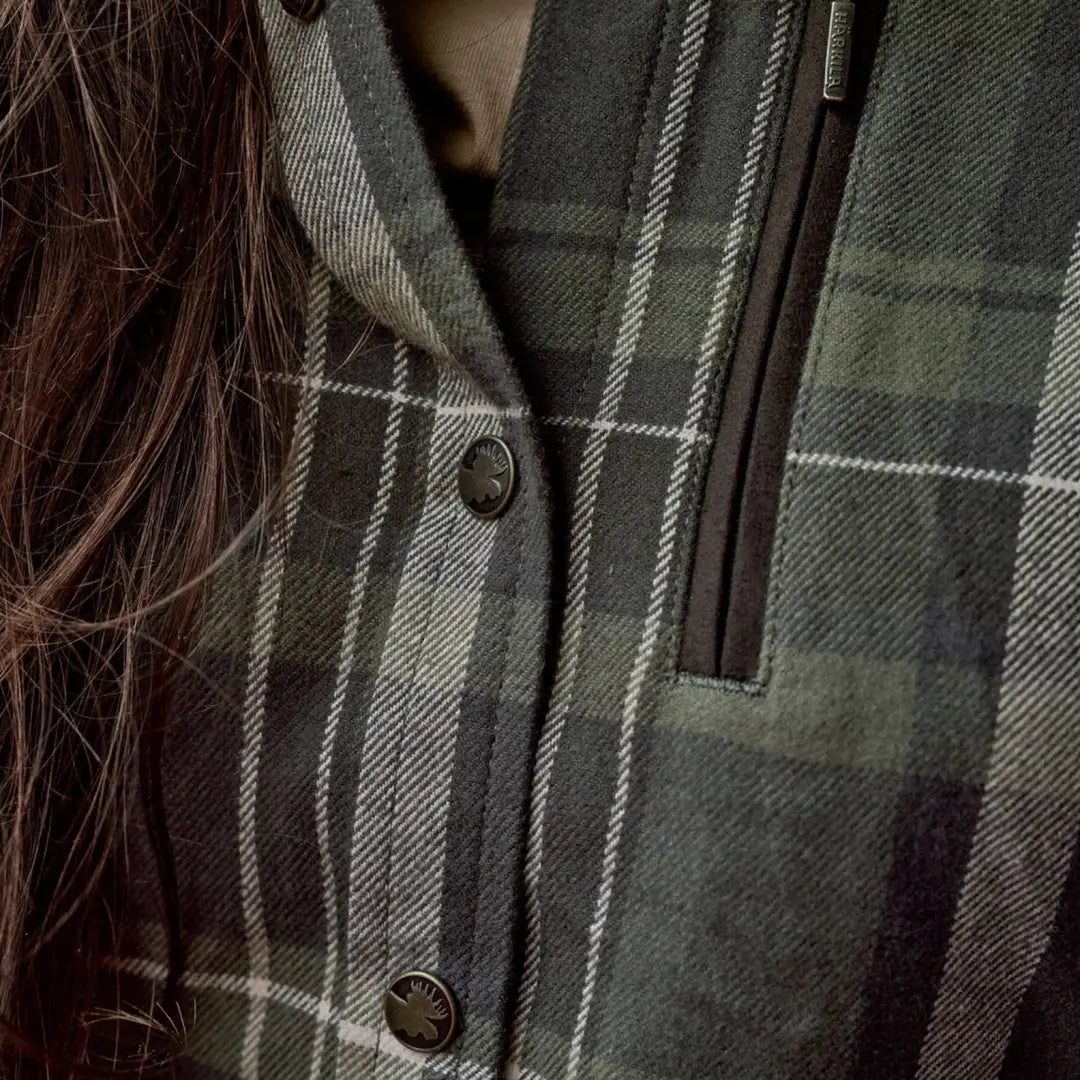 Plaid button-up shirt from Härkila Pajala L/S for hunting and outdoor country clothing