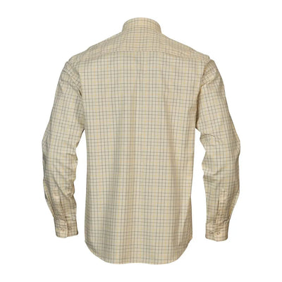 Beige plaid Härkila Portfield long sleeve shirt perfect for casual wear