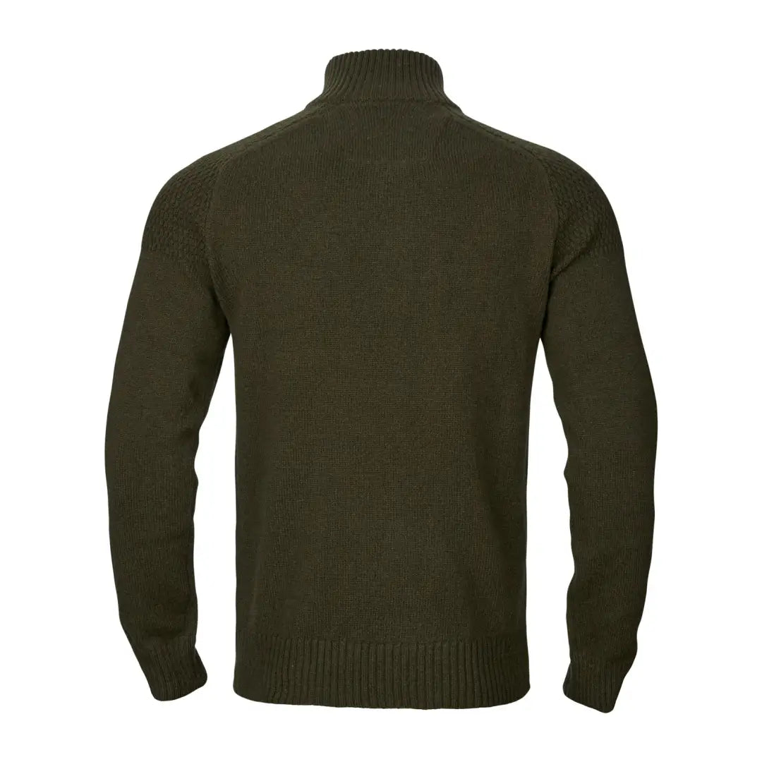 Olive green Härkila Vincent Merino Half Zip Pullover in cozy knit sweater style