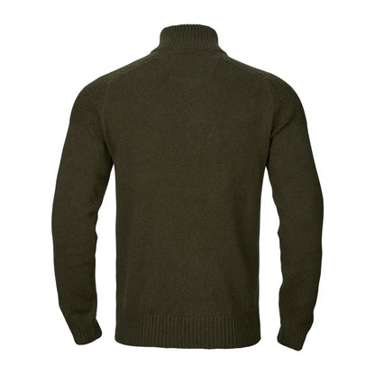 Olive green Härkila Vincent Merino Half Zip Pullover in cozy knit sweater style