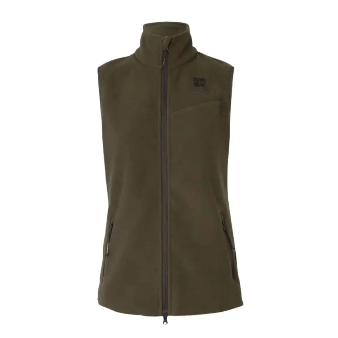 Olive green fleece waistcoat from Härkila Womens Anniversary Fleece Waistcoat, great for outdoor leisure
