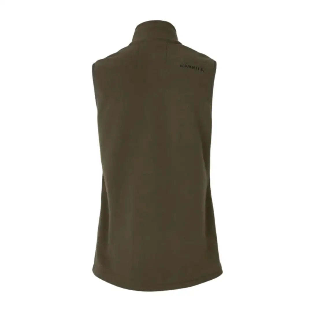 Olive green sleeveless fleece waistcoat from Härkila Womens Anniversary Fleece Waistcoat with practical outdoor leisure details