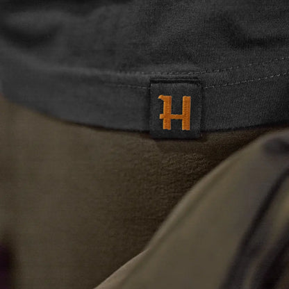 Gray short sleeve shirt with Harkila H-logo tag from Harkila H-logo Short Sleeve T-Shirt