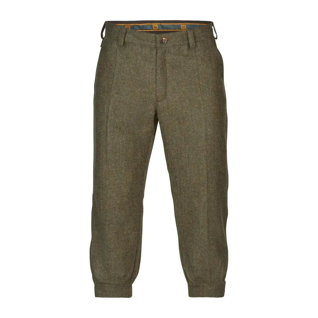 Olive green tweed breeches for outdoor adventures, Harkila Kenmore GTX Breeks