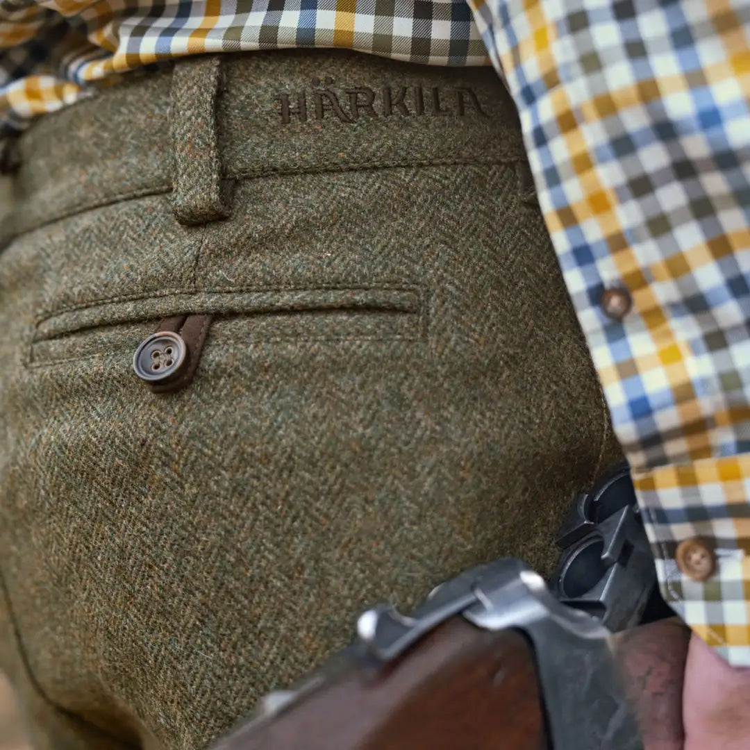 Tweed hunting trousers for men Kenmore GTX Breeks by Harkila, rugged GTX breeks