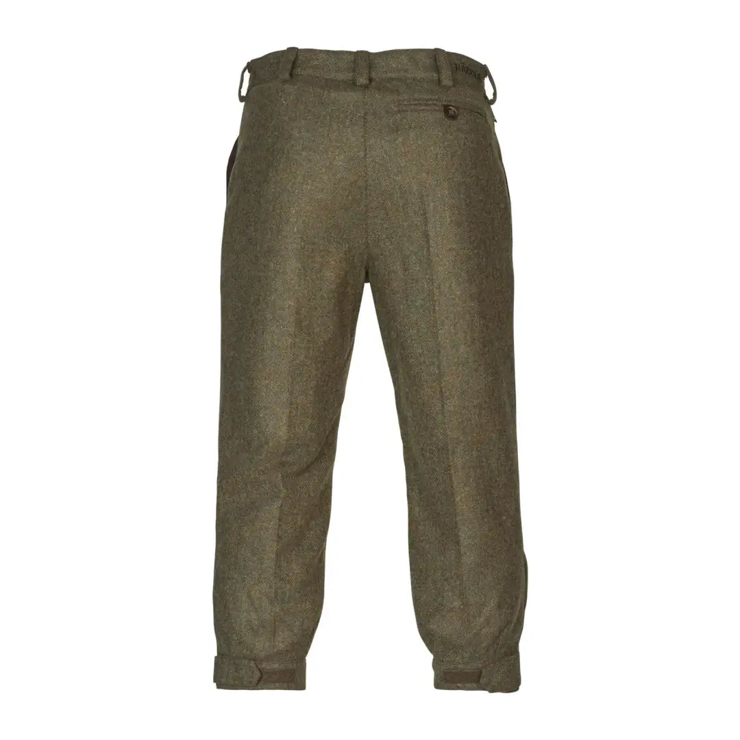 Olive green tweed trousers for outdoor adventures Harkila Kenmore GTX Breeks