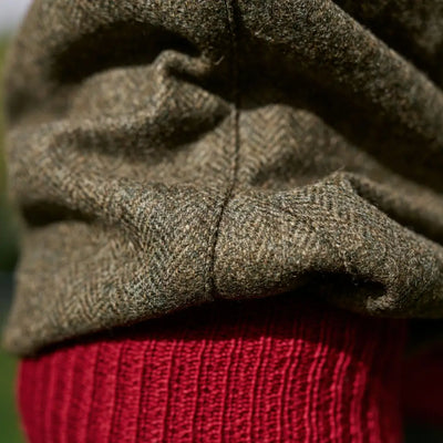 Härkila Kenmore Waistcoat with Herringbone Tweed Jacket Sleeve detail