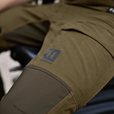 Olive green Härkila Scandinavian Trousers perfect for hunting and outdoor adventures