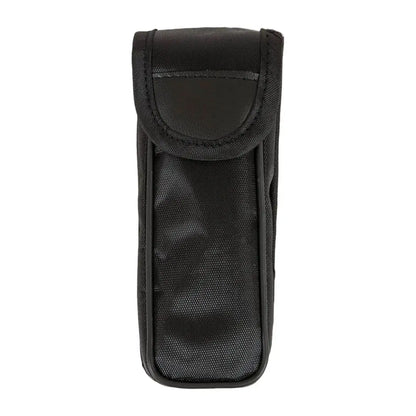 Black nylon pouch for Highlander Northumberland 10X25 Monocular with flap closure