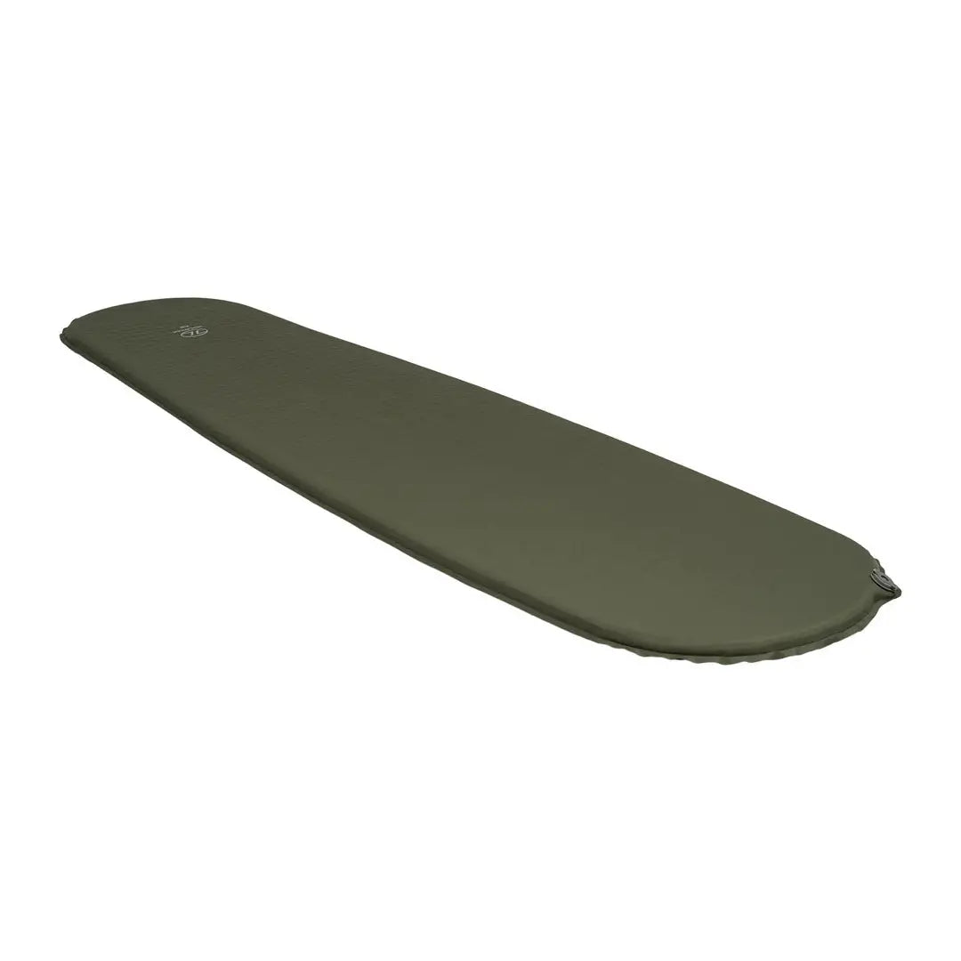 Olive green Highlander Self Inflate Kip Mat, perfect for camping and hunting adventures