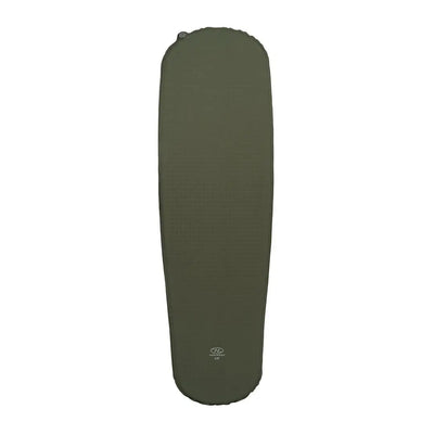 Olive green Highlander Self Inflate Kip Mat perfect for camping or hunting adventures