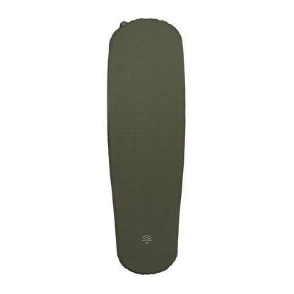 Olive green Highlander Self Inflate Kip Mat perfect for camping or hunting adventures