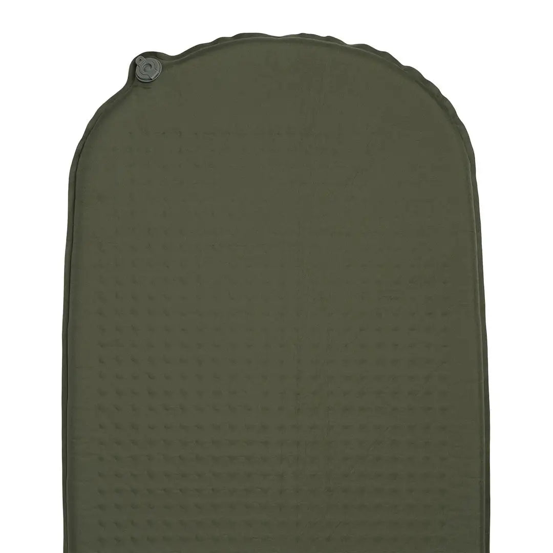 Olive green Highlander Self Inflate Kip Mat perfect for camping and outdoor adventures
