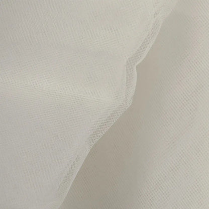 Delicate white fabric with soft folds and texture of Highlander Trekker Mosquito Net