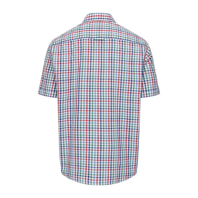 Checkered short-sleeved cotton shirt from Hoggs Of Fife, perfect for classic summer vibes