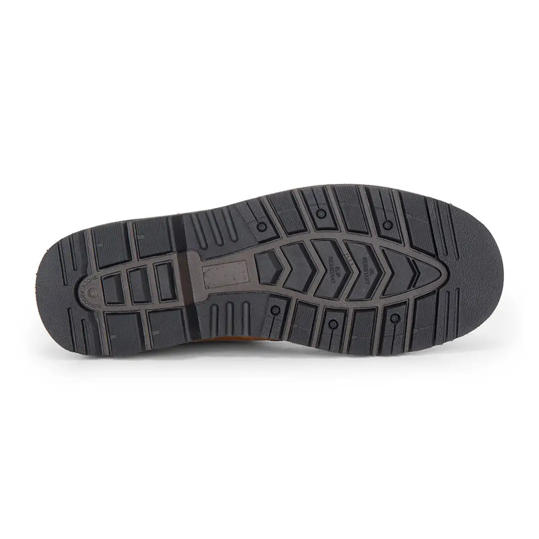 Black Hoggs of Fife Air-Shire Dealer Boot sole with rugged slip-resistant tread for outdoors