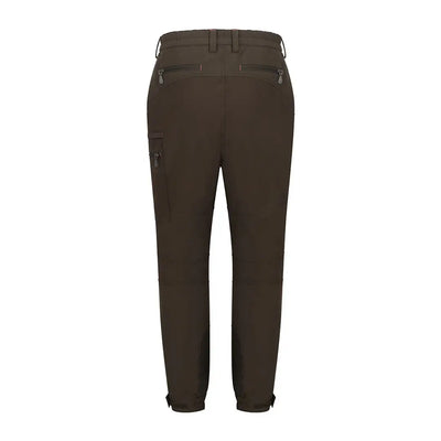 Dark brown Hoggs of Fife Ardross Ladies 4-Way Active Trousers with zip pockets