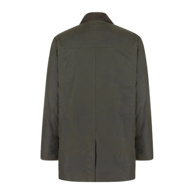Dark green Hoggs of Fife Caledonia Men’s Wax Jacket with water resistant qualities