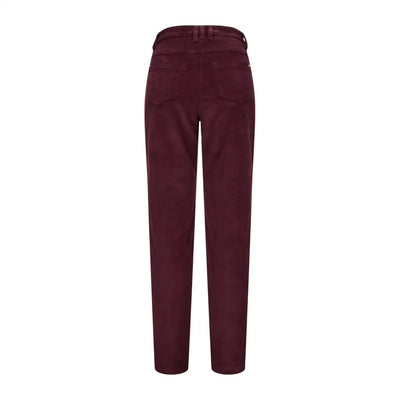 Burgundy Ceres Stretch Cords for ladies, perfect for a stylish look from Fife’s Ladies Ceres