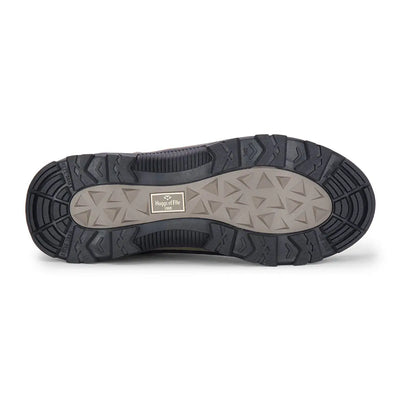 Shoe sole featuring triangular treads for the Hoggs of Fife Corrie Adventure Lace Shoe