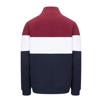 Color-blocked gents quarter zip sweatshirt from Hoggs Of Fife Dumfries 1888
