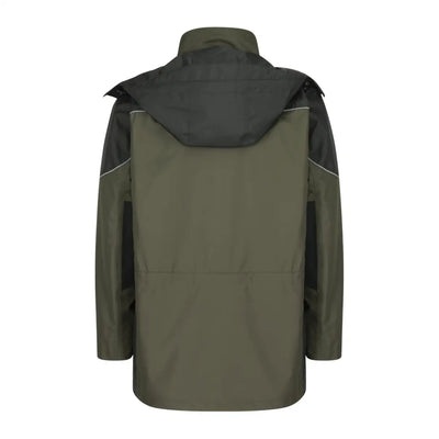 Olive green and black Hoggs Of Fife Field Tech waterproof jacket for day long country working