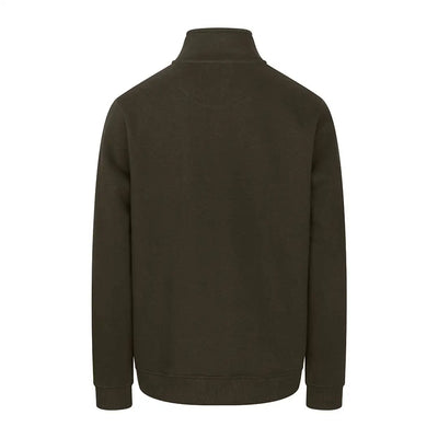 Olive green Fife Galloway zip sweatshirt perfect for country clothing style