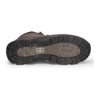 Brown leather boot sole on Hoggs of Fife Glencoe waterproof trek boots for everyday ramble