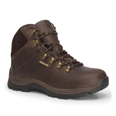 Brown leather Hoggs of Fife Glencoe Waterproof Trek Boot, incredibly comfortable for everyday ramble