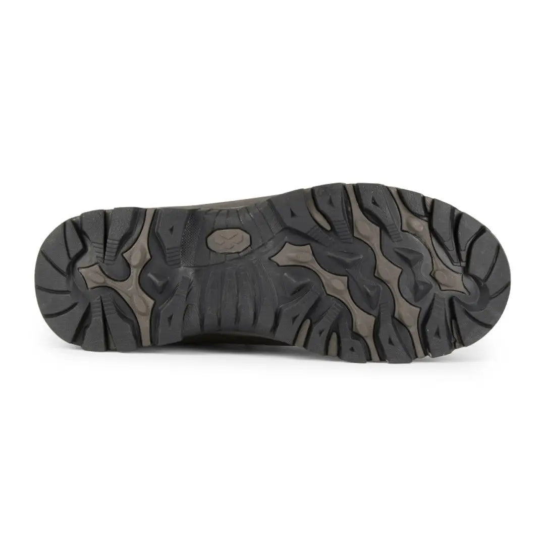 Rugged rubber sole of Hoggs of Fife Glencoe Waterproof Trek Boots with deep treads