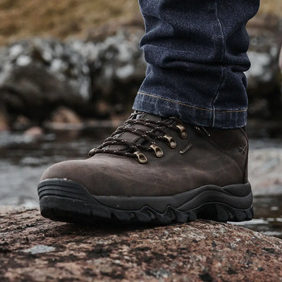 Brown leather Glencoe boot from Hoggs of Fife, incredibly comfortable for everyday ramble