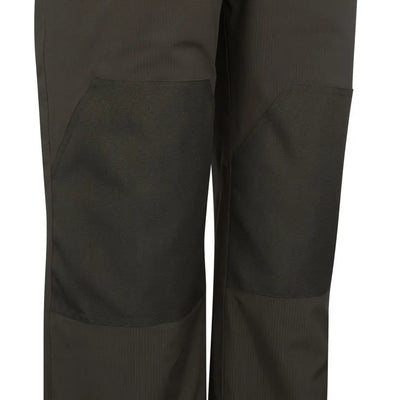 Dark gray trousers with reinforced knees, part of Hoggs of Fife Green King II Thermal Bib