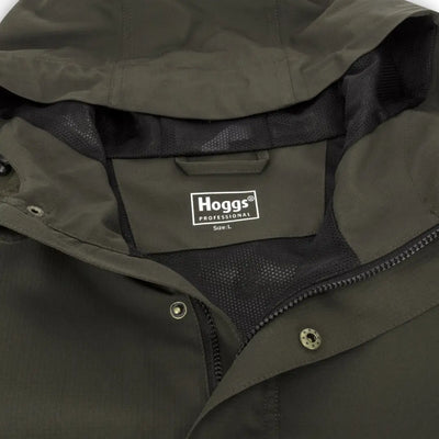 Olive green jacket with Hoggs label in Fife Green King II Waterproof Smock style